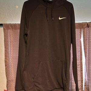 Nike large tall training sweater mens black